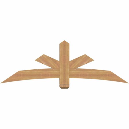 Ekena Millwork Alberta Smooth Timber Gable Bracket, Western Red Cedar, 72"W x 24"H x 3 1/2"D x 5 1/2"F, 8/12 Pitch GBW072X24X0406ALB00SWR